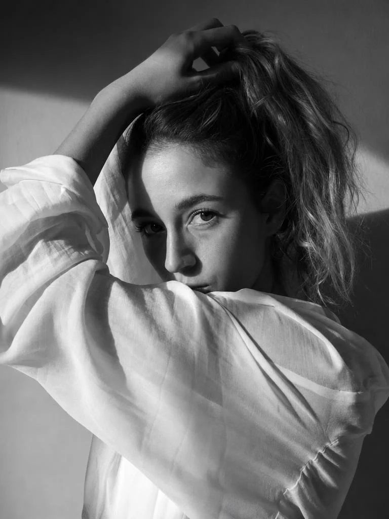 Editorial Monochrome - Raised Arm Portrait