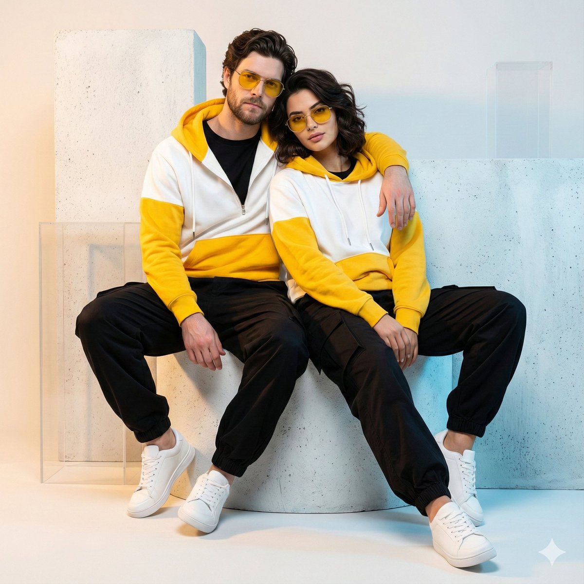 Fashion Couple Studio Portrait