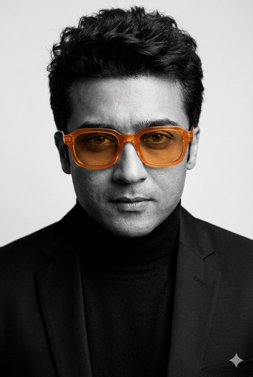 Orange Sunglasses Fashion Portrait