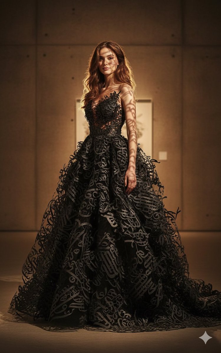 Calligraphy Couture Light Portrait