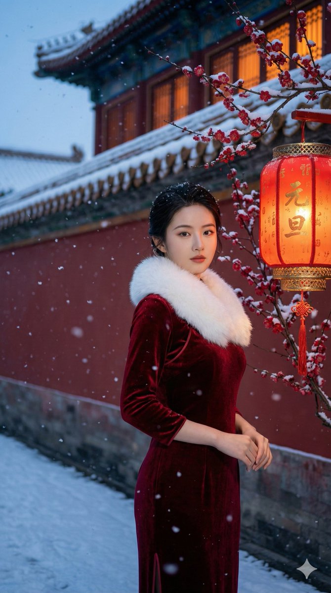 Snowy Forbidden City Beauty