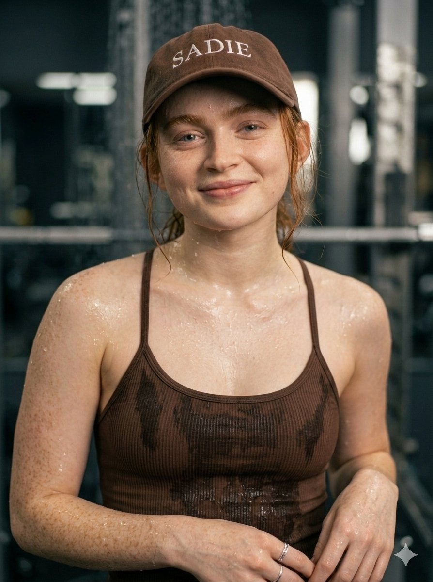 Smiling Gym Girl Posing