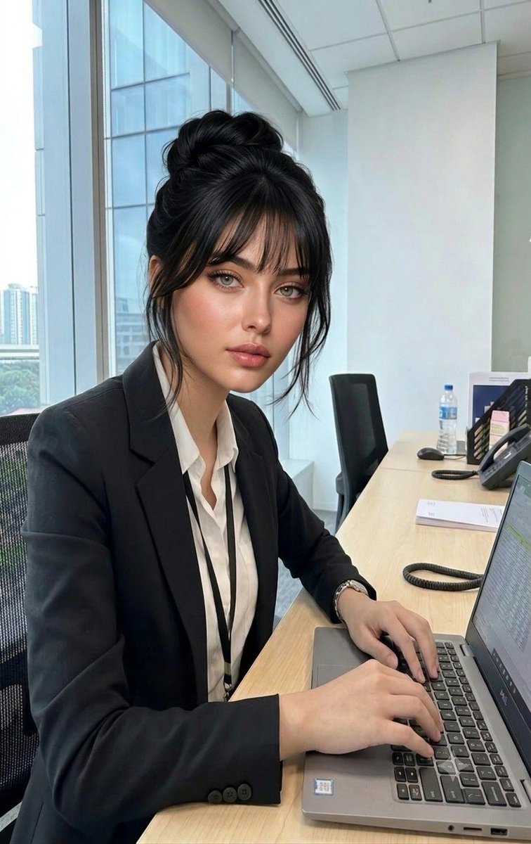 Korean-Style Executive Office Portrait Vibe