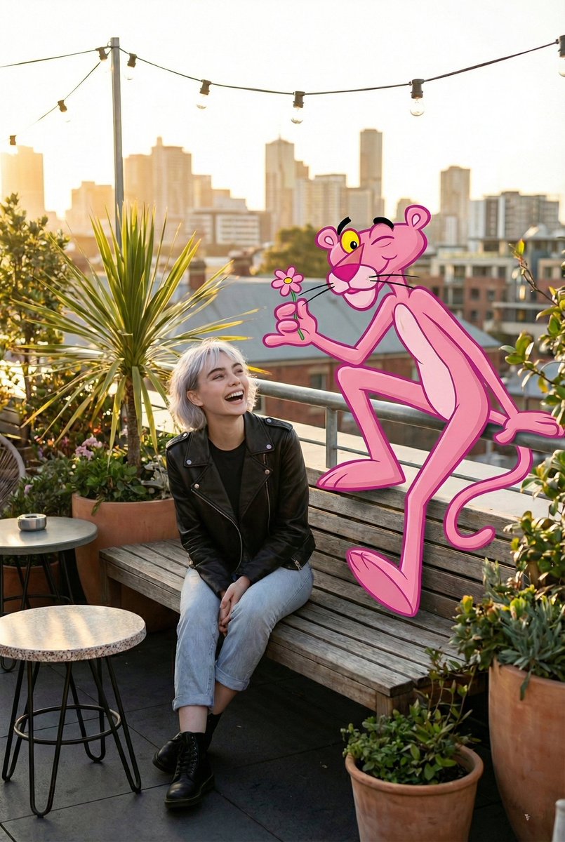 Pink Panther Crashes a Modern Art Gallery