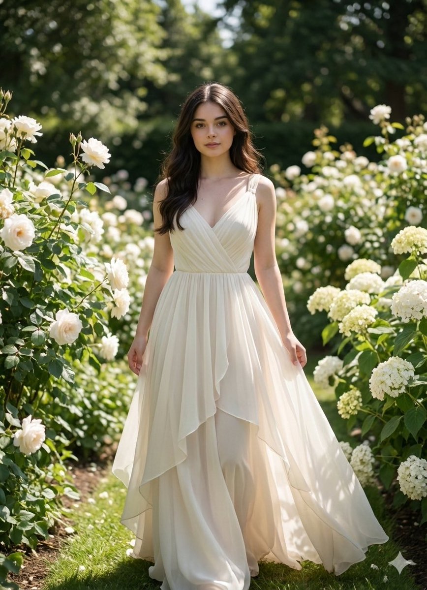 Luxury Garden Portrait Effortless Grace
