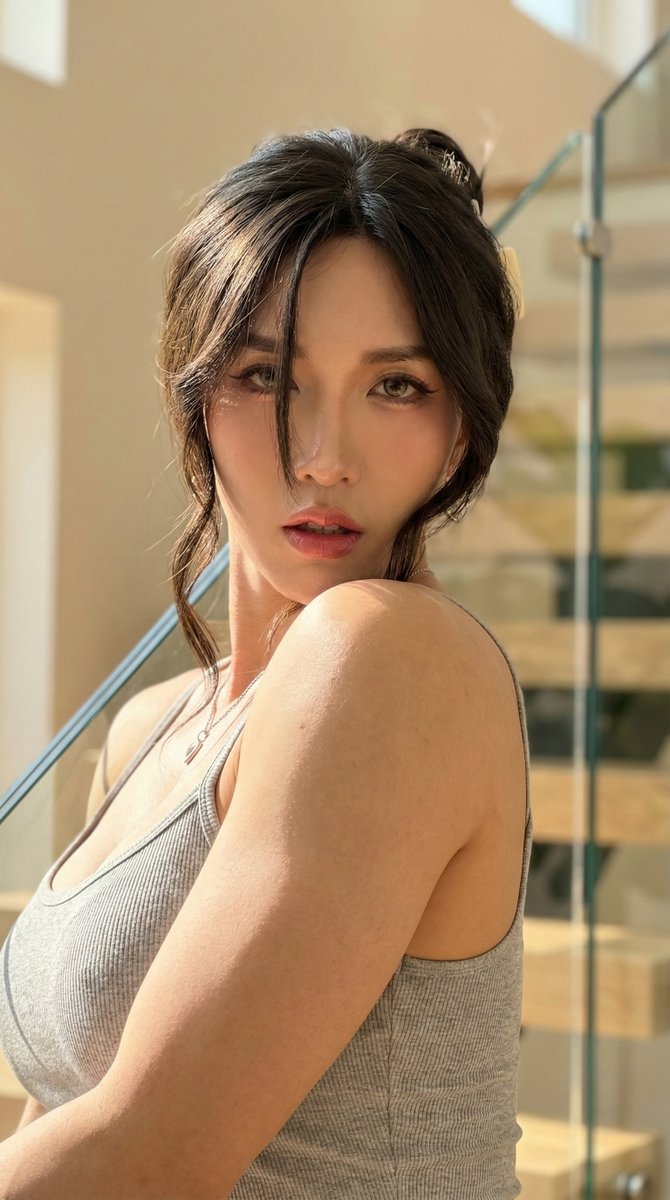 Creamy Skin Sunlit Portrait