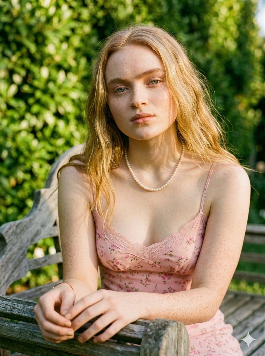 Golden Hour Red-Hair Beauty