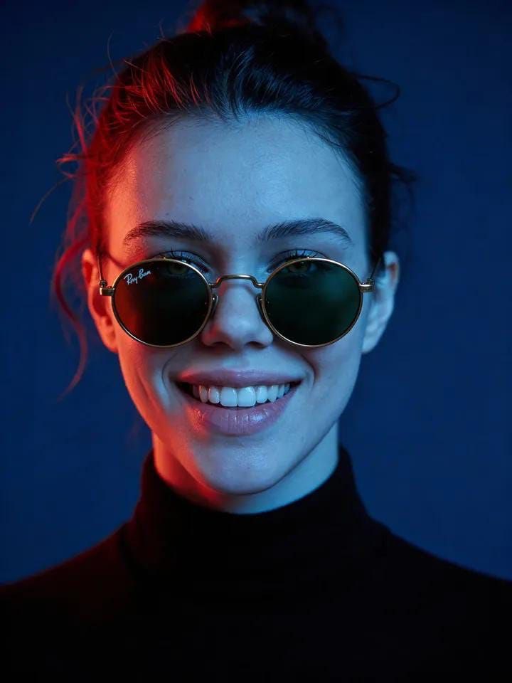 Cyber-Noir Split Light Portrait