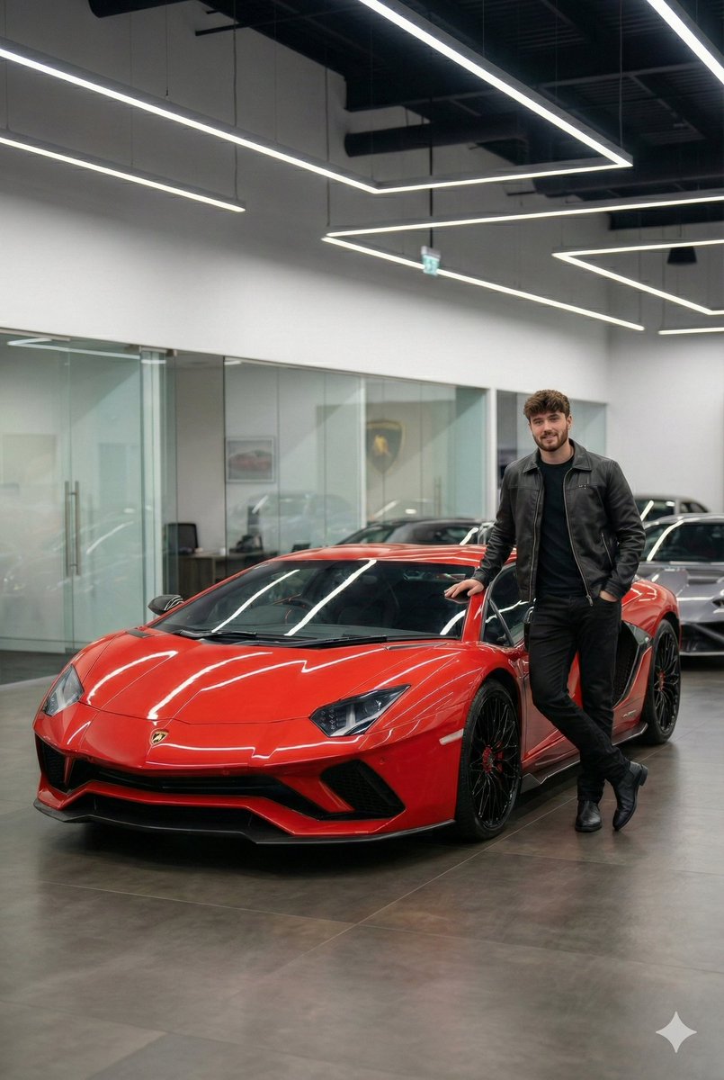 Cool Guy Red Supercar Shoot