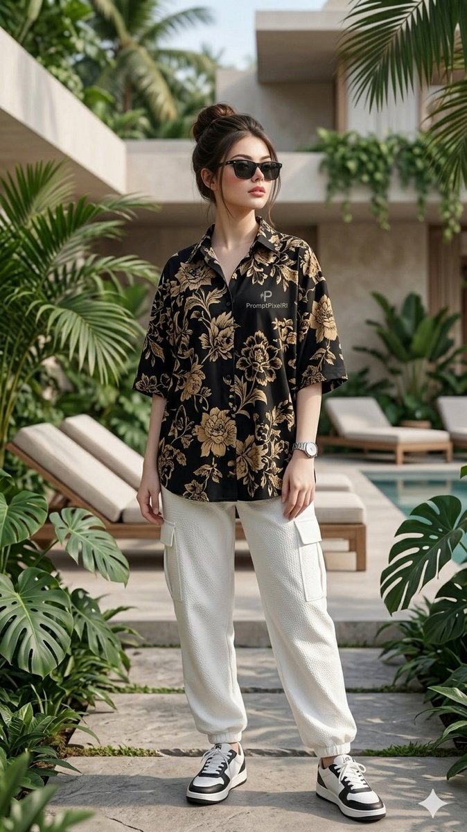 Luxury Resort Full-Body Portrait