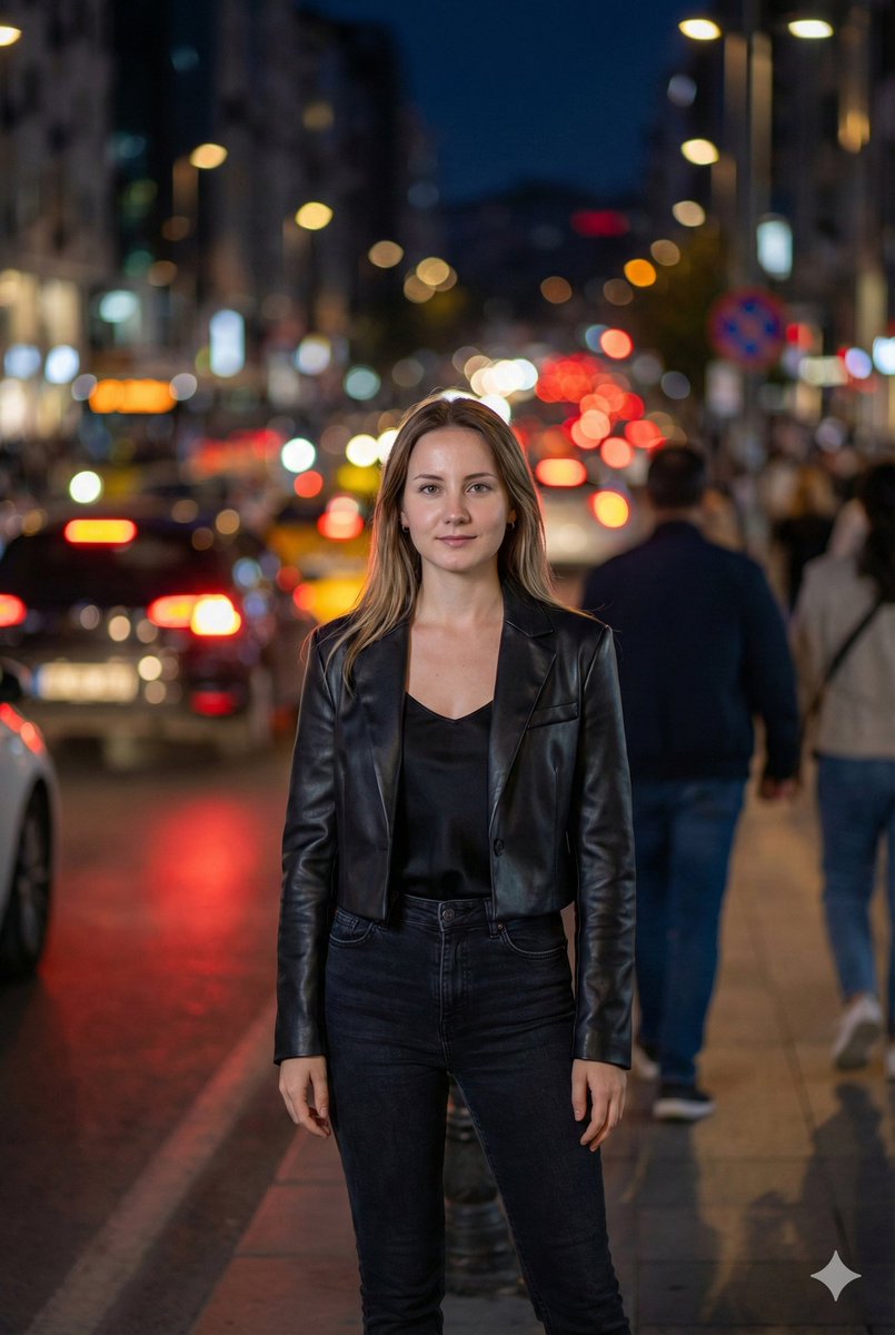 Night Street Fashion Portrait