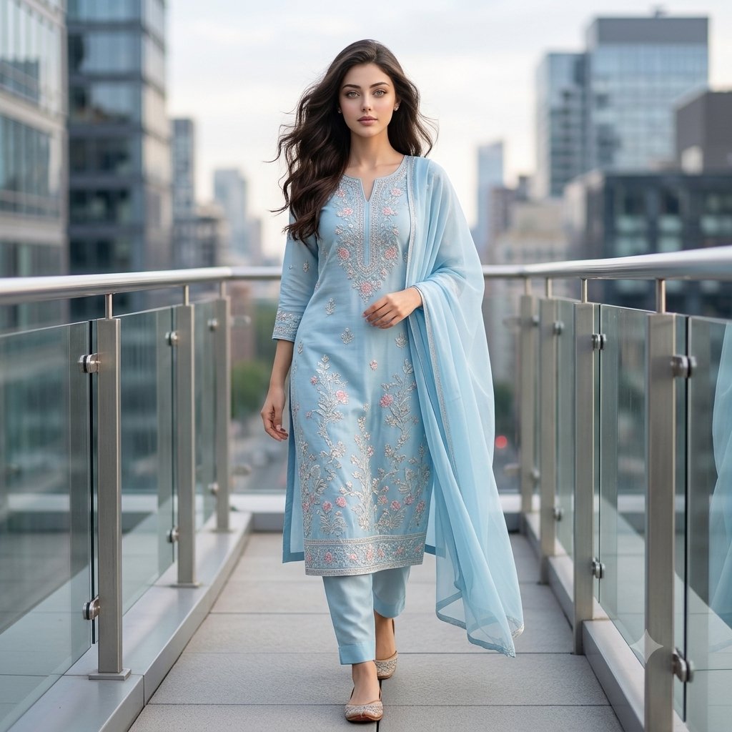 Rooftop Fashion Portrait