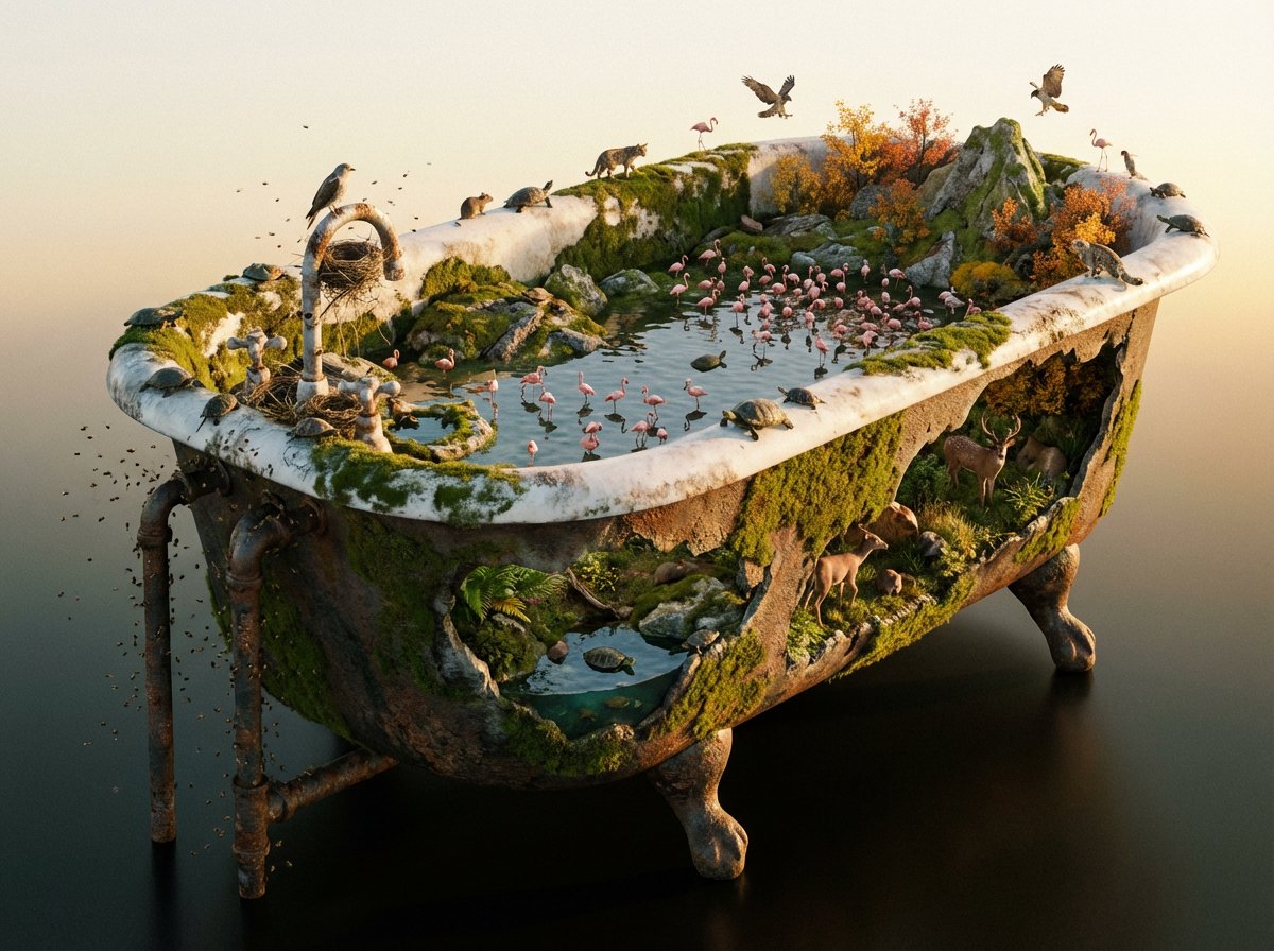 Colossal Object Reimagined as Wild Biome