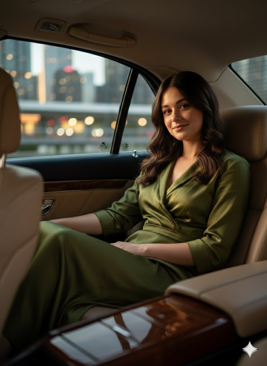 Luxury Car Silk Fashion Portrait