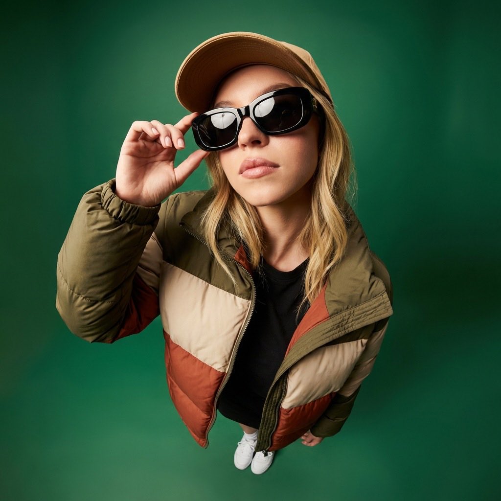 Fisheye Fashion Portrait Studio Shot