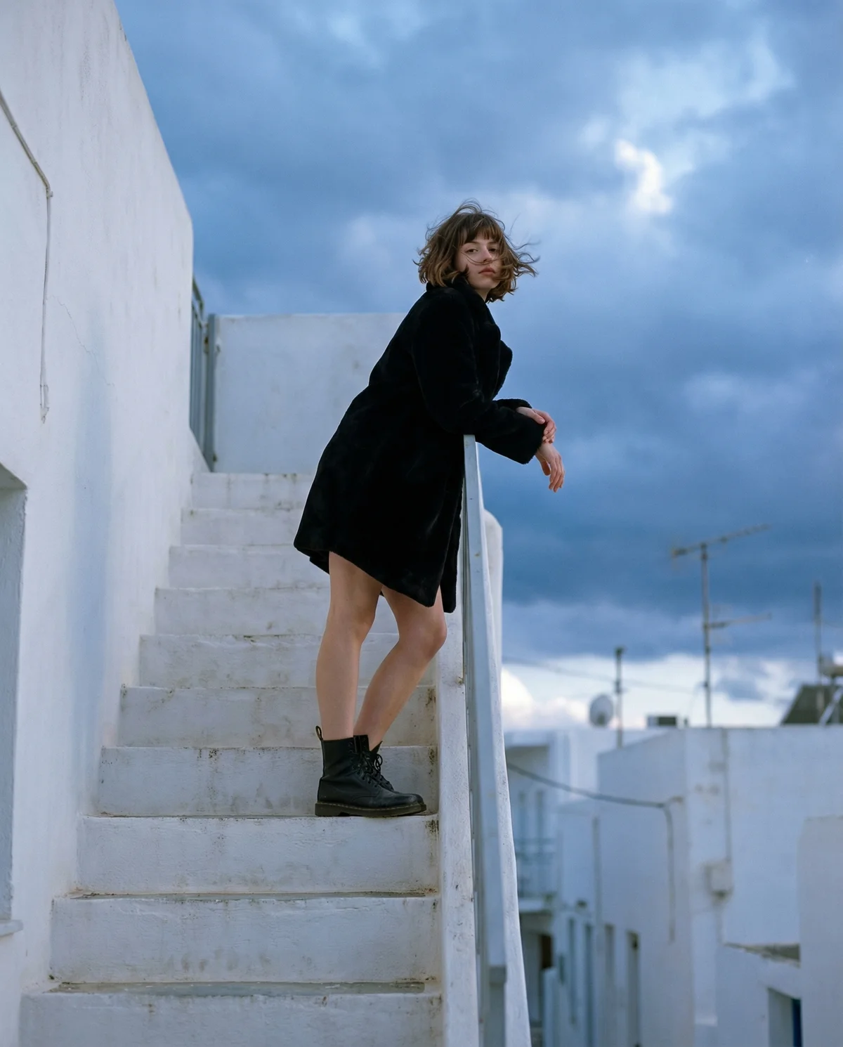 Greek Stairway - 1990s Editorial