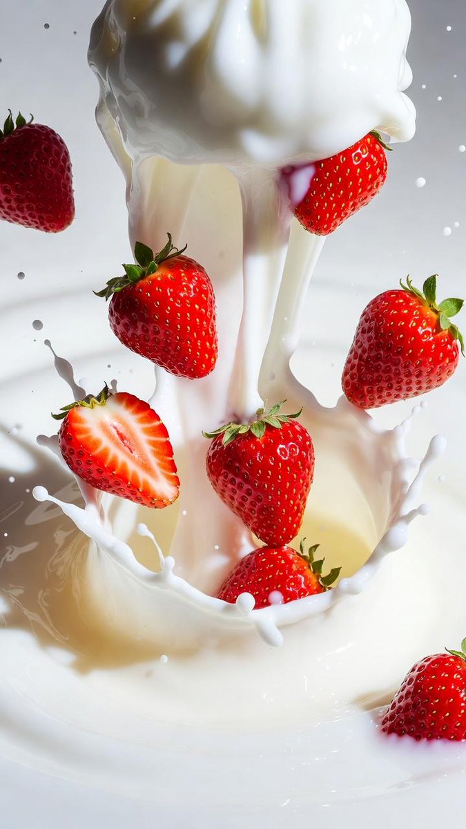 Strawberry Milk Splash Crown