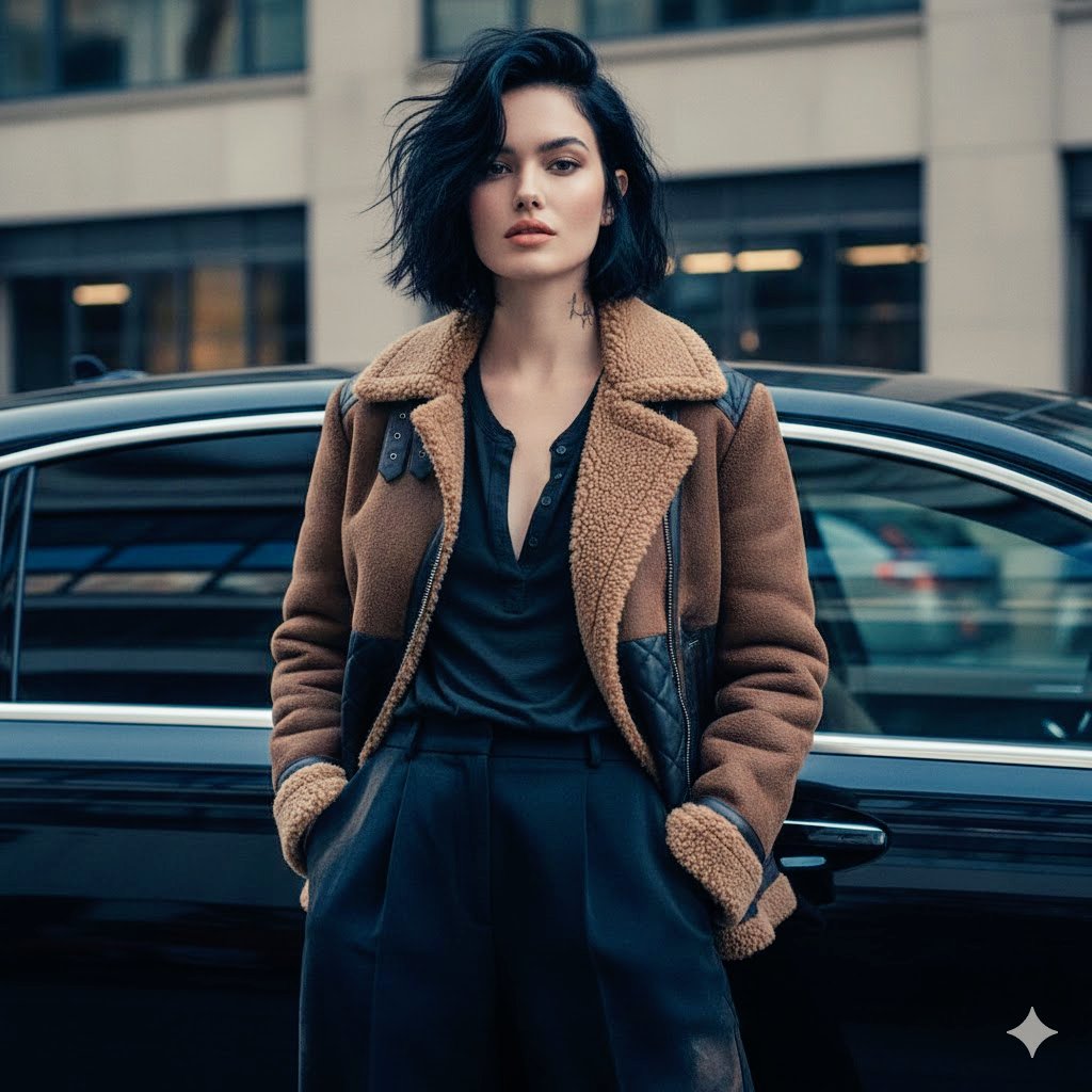 Edgy Cinematic Fashion Portrait