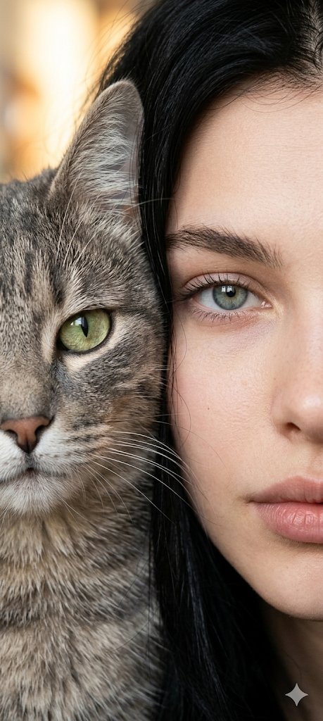 Intimate Pet Human Close-up