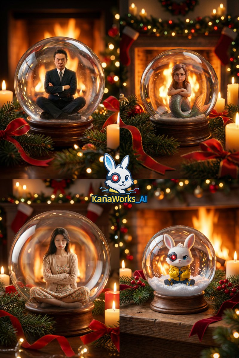 Dark Magic Christmas Snow Globe