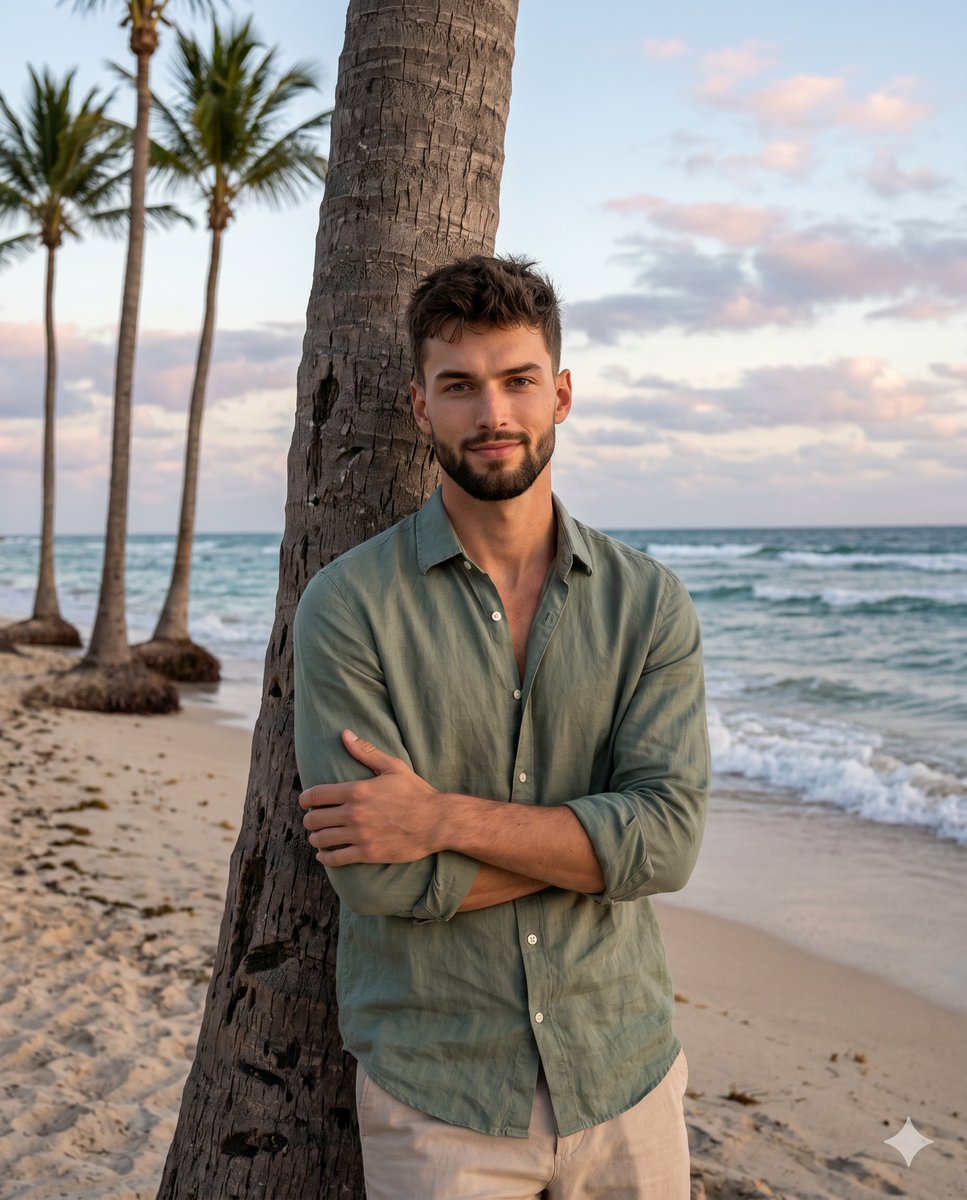 Golden Hour Beach Portrait