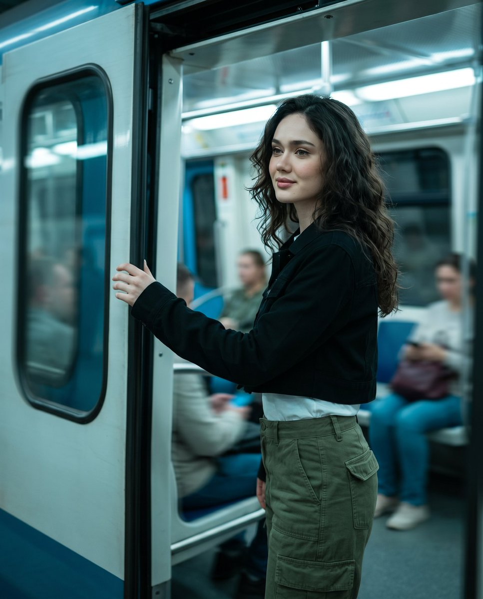 Urban Gaze at the Metro Door