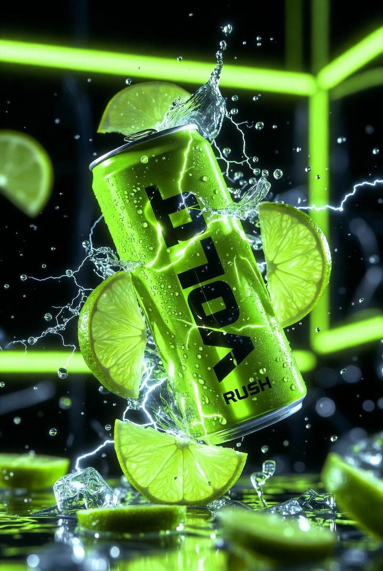 Neon Energy Drink Ad