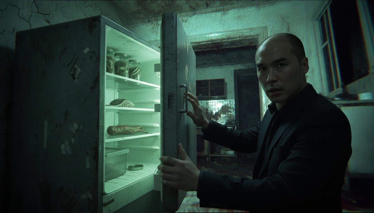 Man Discovers Monster Horror Sequence