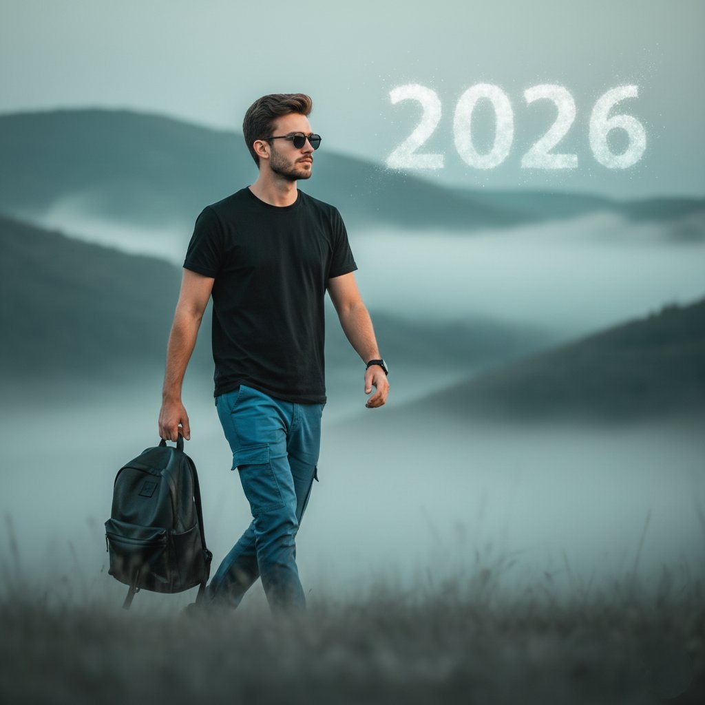 Stylish Youth Walking Confidently