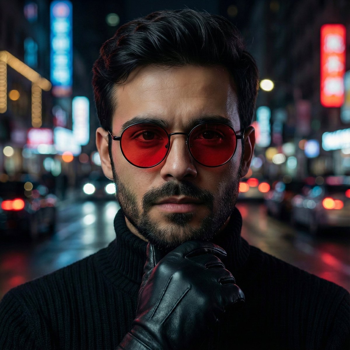 Cinematic Night Portrait
