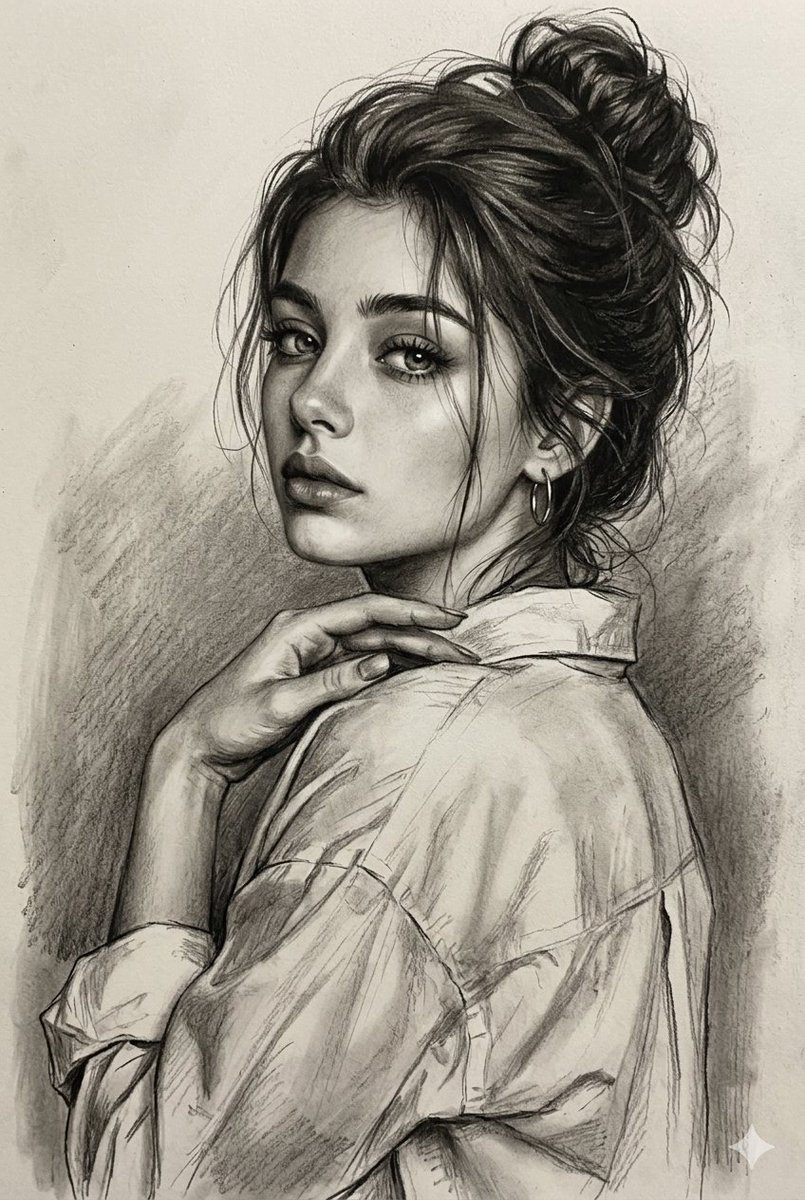 Serene Woman Portrait Art Styles