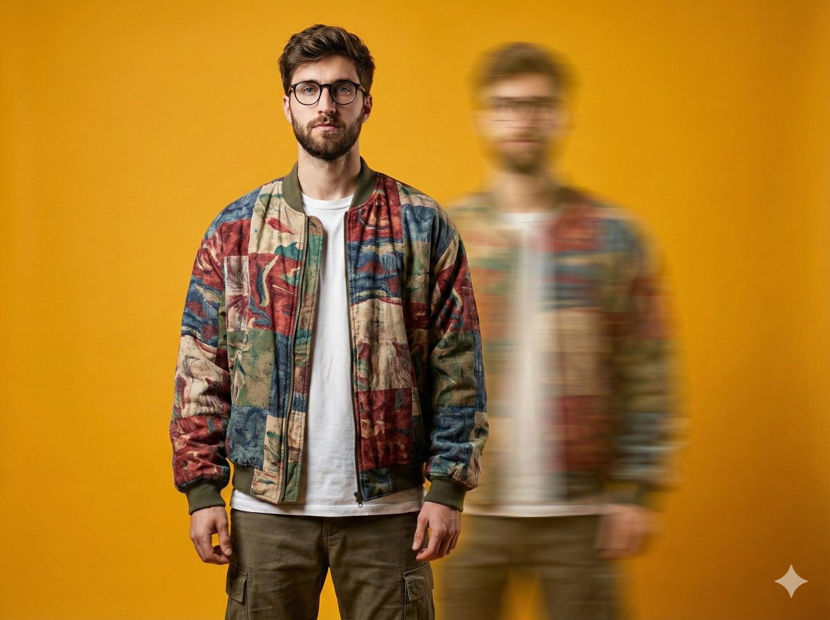 Avant-Garde Fashion Motion Portrait