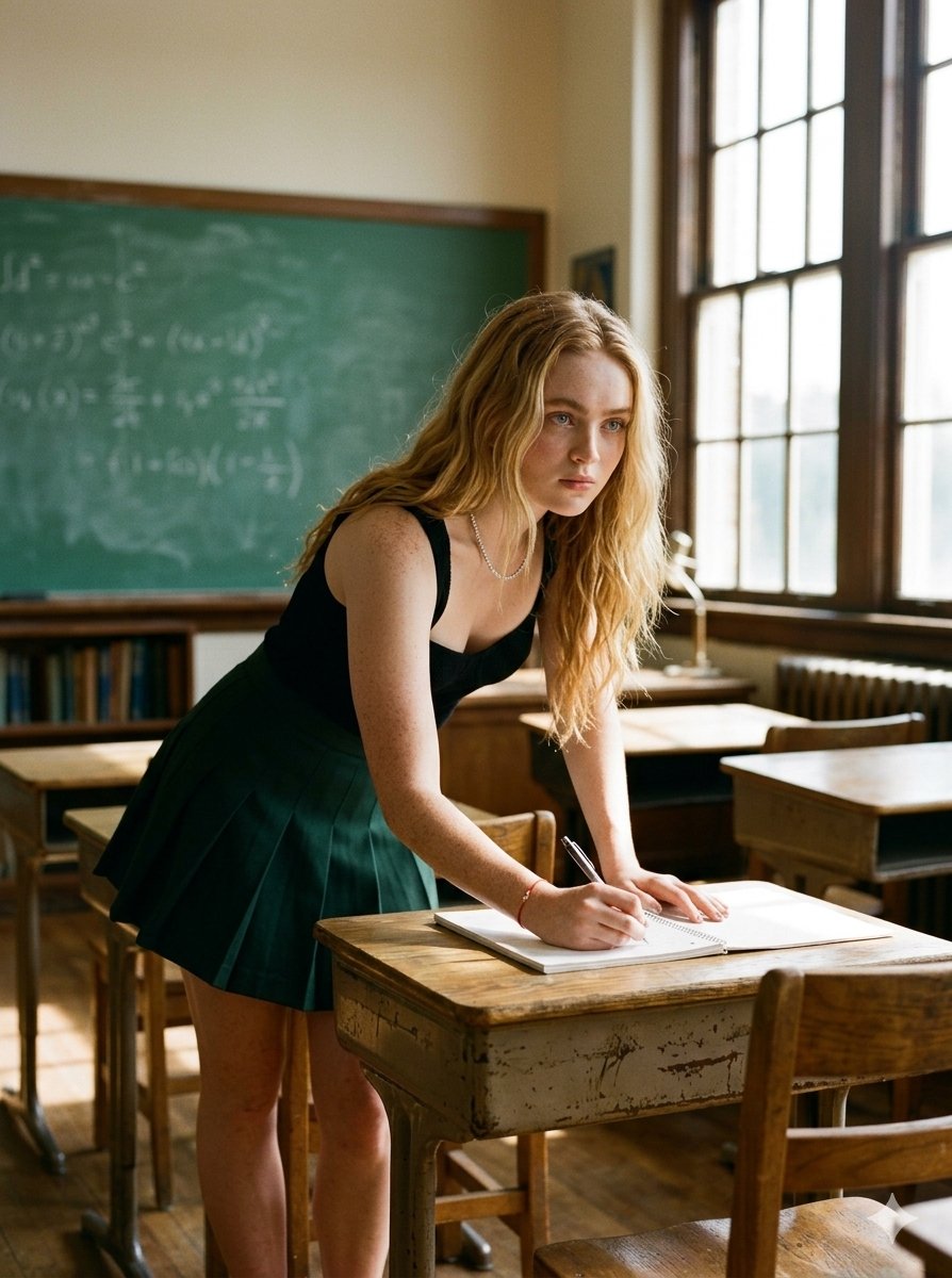 Nostalgic Classroom Beauty