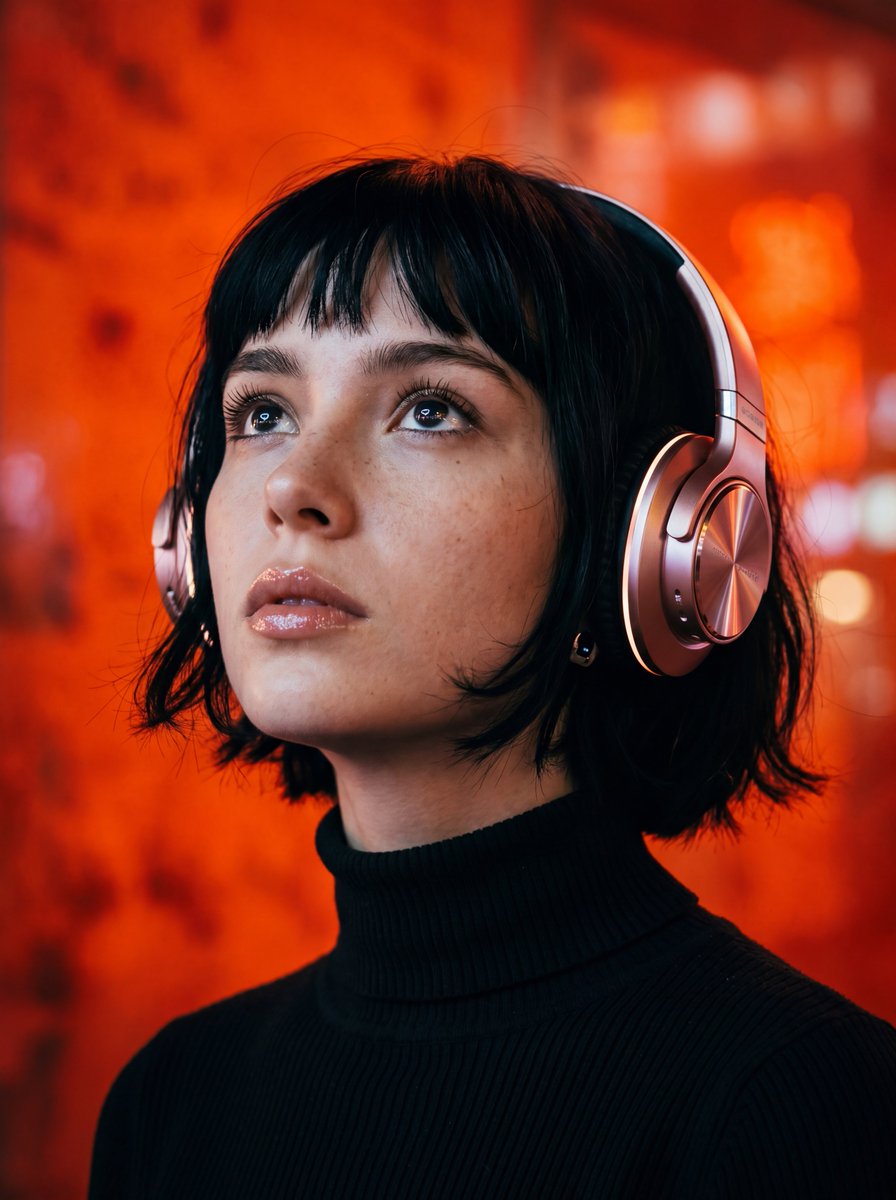 Cyberpunk Portrait of Young Woman