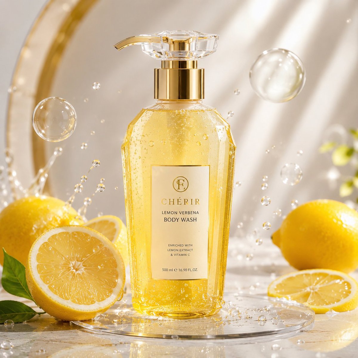 Luxury Skincare Bottle Ad