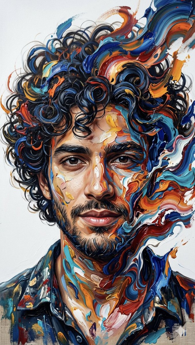Impasto Oil Portrait Art