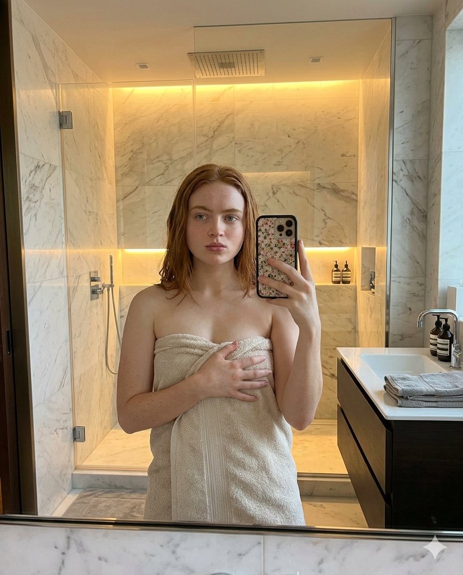 Mirror Selfie in Luxury Bathroom