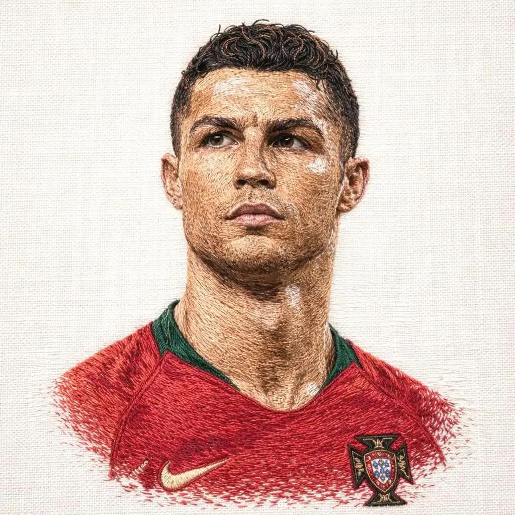 Hyper-Realistic Footballer Portrait Sketch