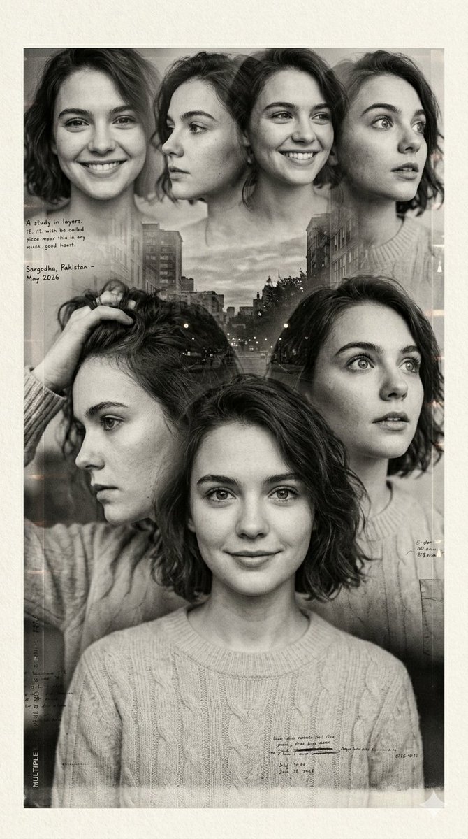 Vintage Double Exposure Lovers