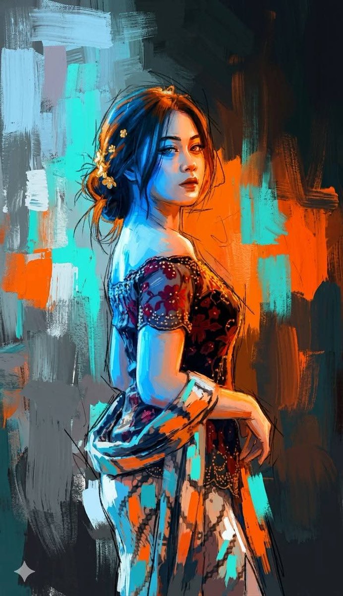 Expressionist Double Exposure Portrait Art