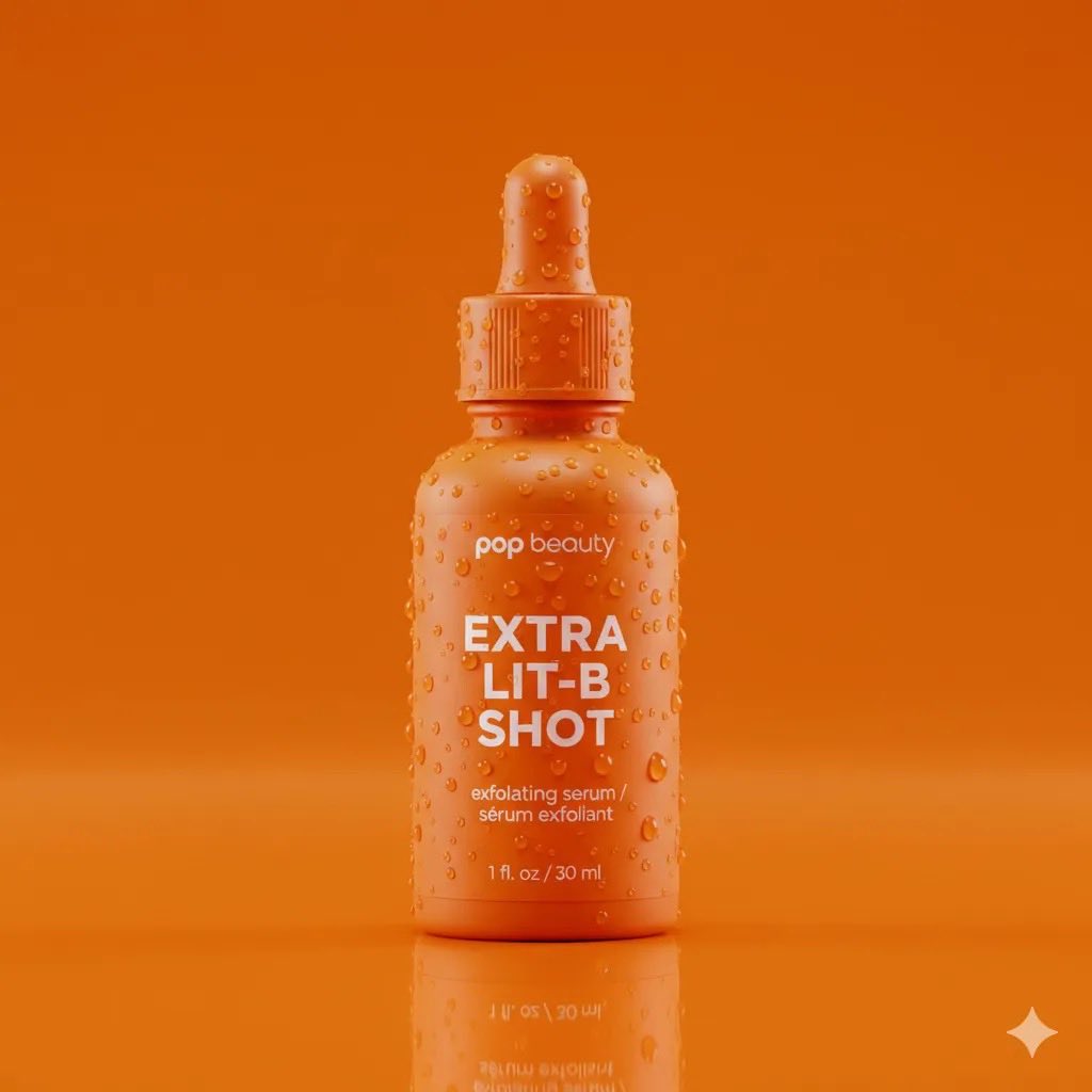 Vibrant Orange Exfoliating Serum Dropper