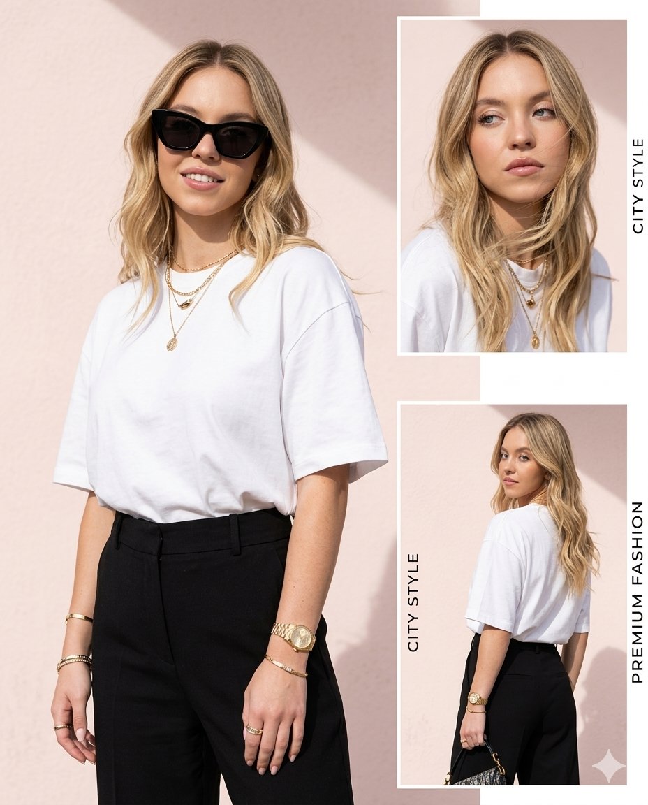 Luxury Fashion Collage Portrait