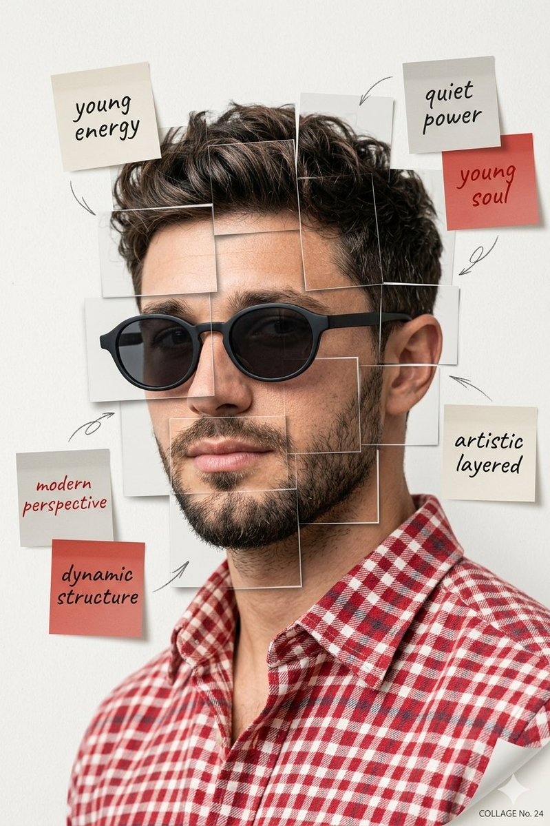 Deconstructed Youth Editorial Portrait Art