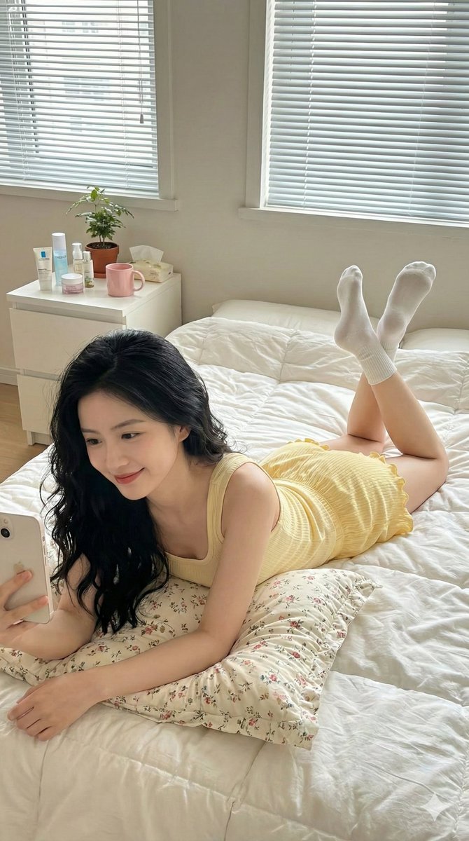 Cozy Bedroom Selfie