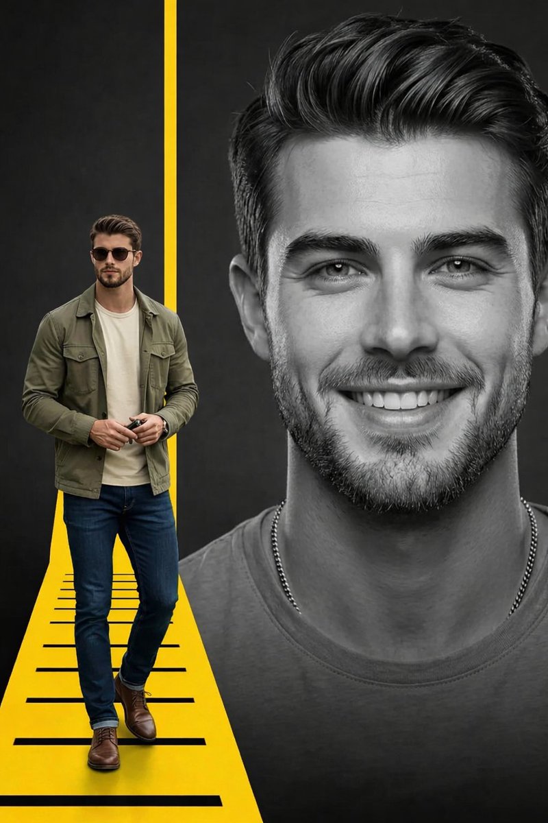 Stylish Split Portrait