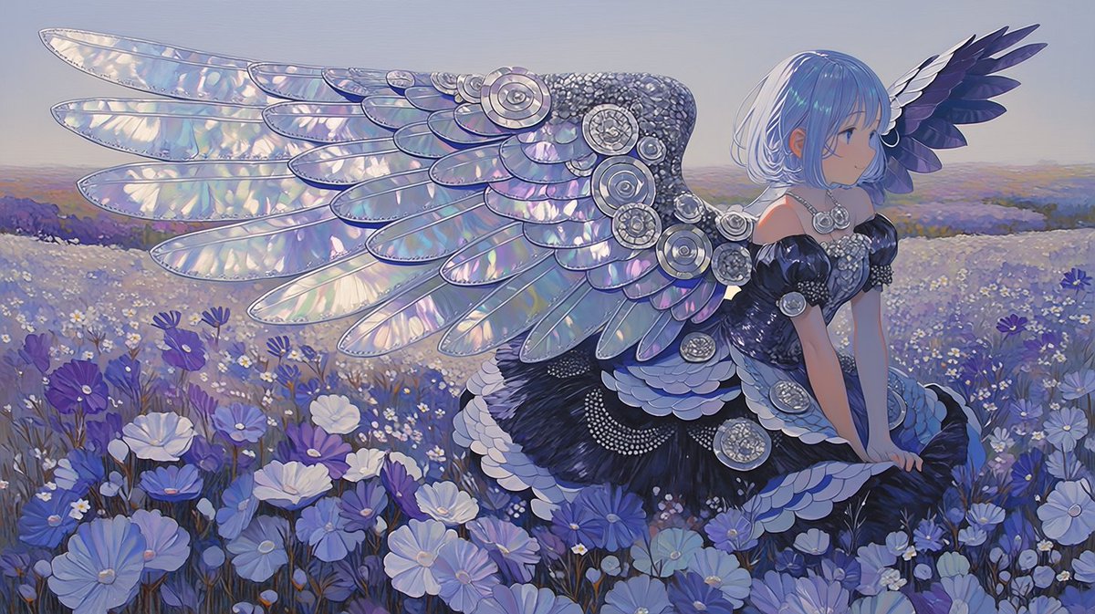 Iridescent Mother of Pearl Wings