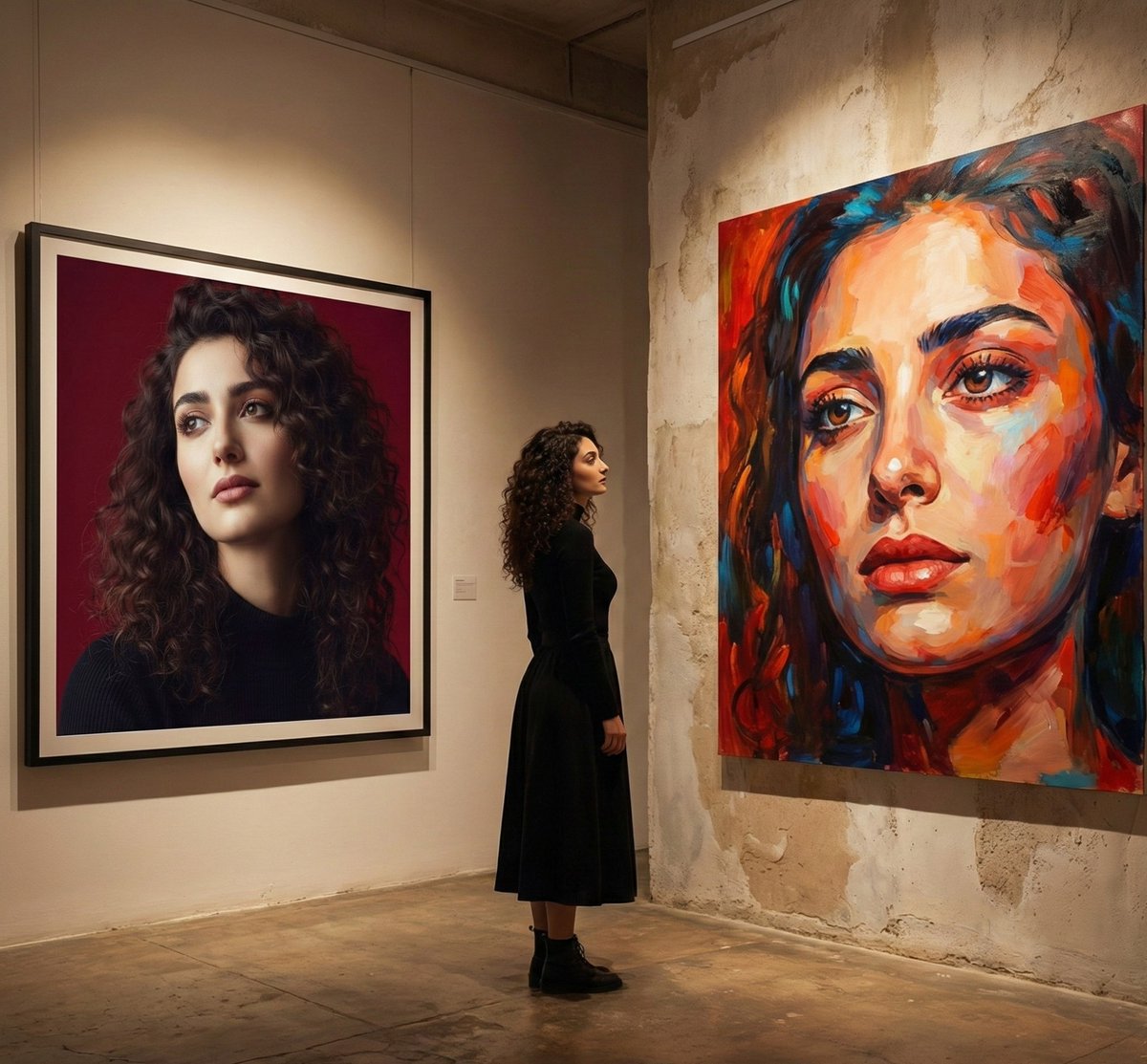 Dual Portraits in the Gallery
