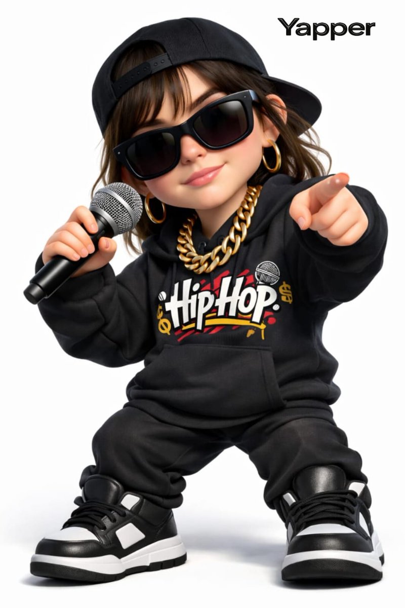3D Cartoon Rap Girl