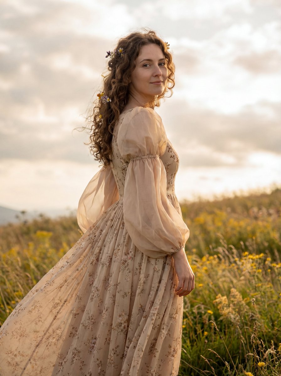 Highland Wildflower Cinematic Portrait