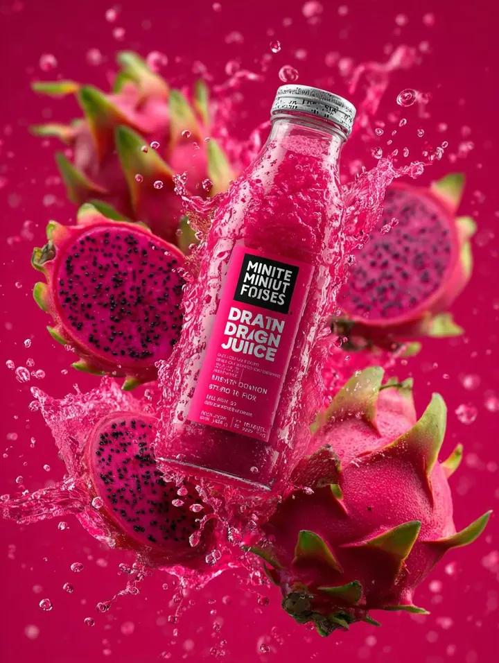 Dragon Fruit Explodes With Juice